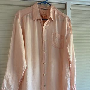 Tommy Bahama Relax Sea Glass Breezer Linen Shirt Men's